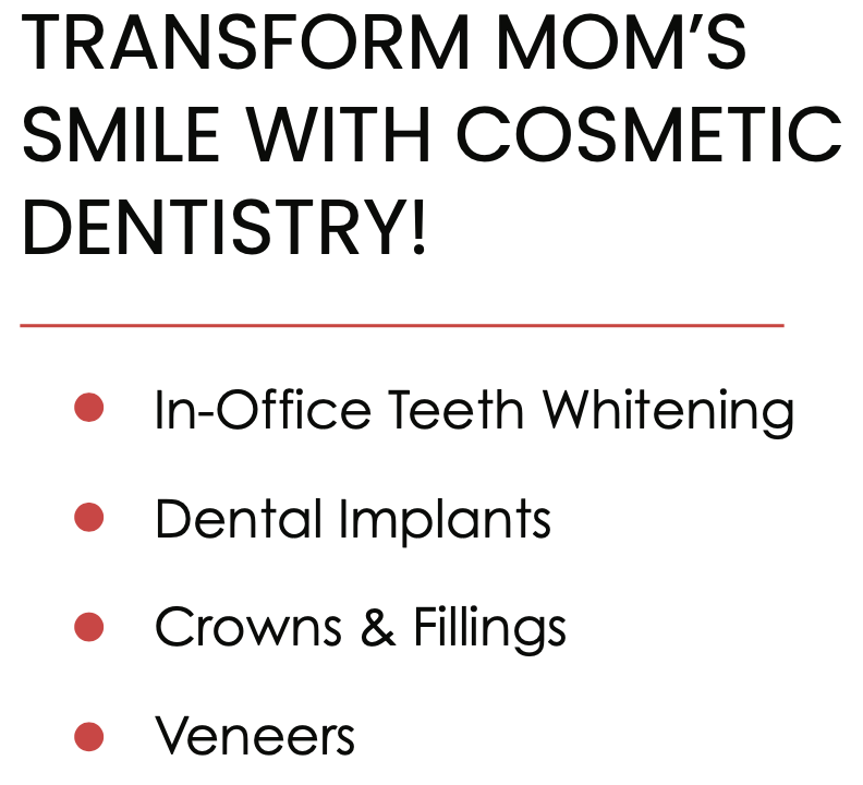 Cosmetic dentistry services at Dental Care Group